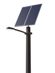 Автономный уличный LED-фонарь 15 Вт, 2 солнечные панели 490 Вт,  гелевый аккумулятор (без столба)