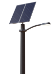Автономный уличный LED-фонарь 50 Вт, 2 солнечные панели 610 Вт, с гелевым аккумулятором (без столба)