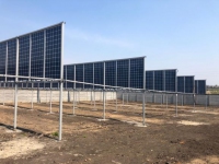 Сетевая солнечная станция из двусторонних панелей, мощностью 30 кВт, в Запорожской области